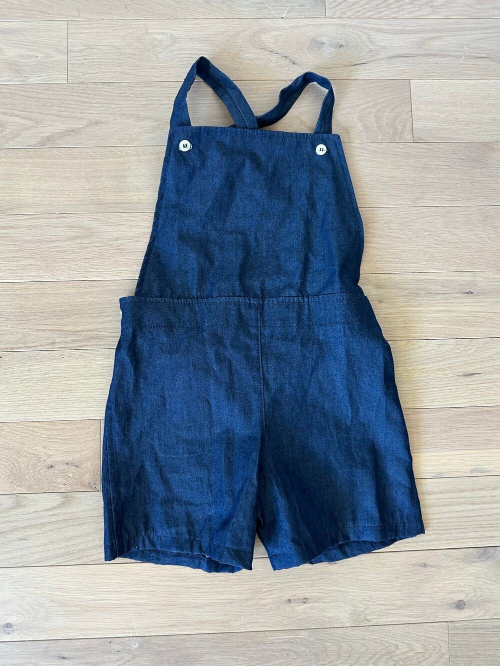 Mabo Denim Chambray Short Overalls | Size 8/9